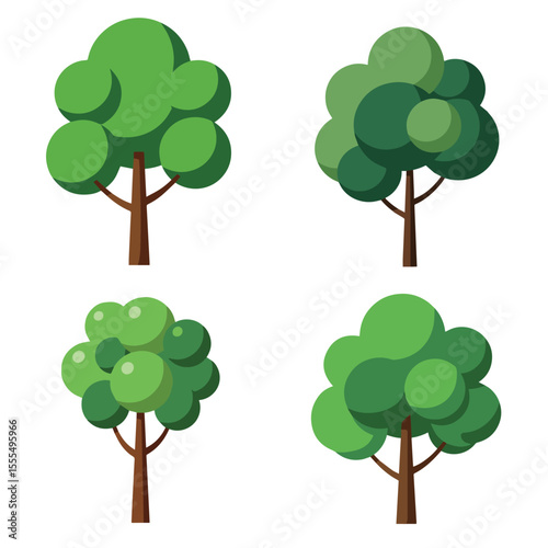 Flat Trees Icon