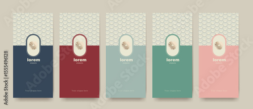Wallpaper Mural Seamless Japanese wave pattern in soft modern color palette. Ideal for packaging, product design, wrapping, and decorative backgrounds. Torontodigital.ca
