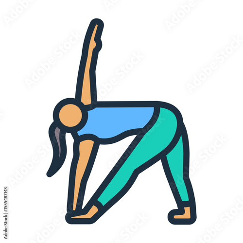 Triangle Pose Icon