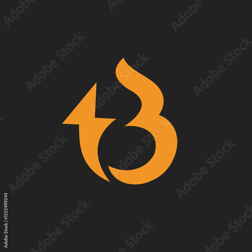 Letter B Energy Logo