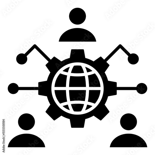 Digital Culture Glyph Icon Vector Illustration