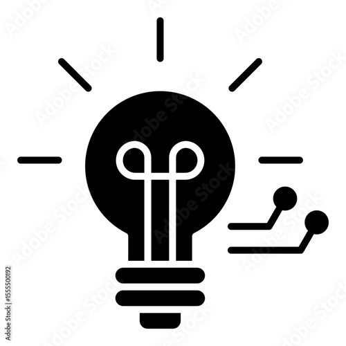 Knowledge Glyph Icon Vector Illustration