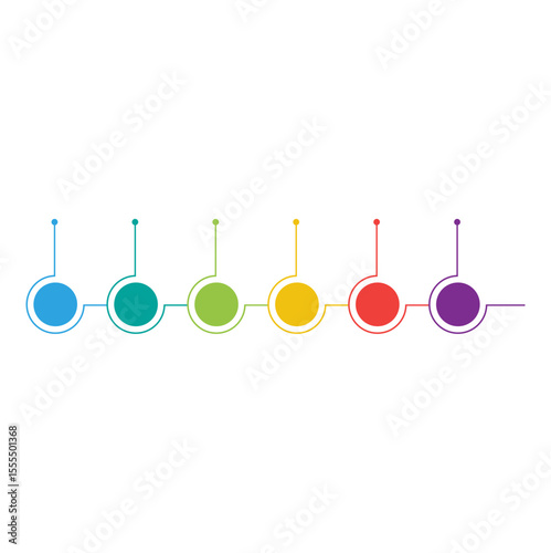 Modern Timeline Infographic Vector Illustration