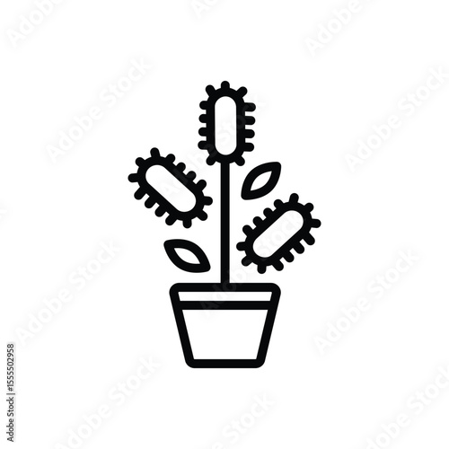 Black line icon for verba