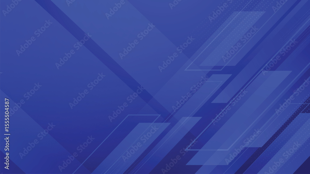 Obraz premium Blue Geometric Gradient Vector Background