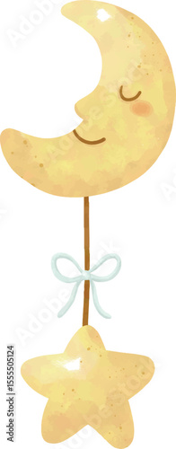 Twinkle Twinkle Baby Shower Clipart, Sweet Dreams Nursery Clipart