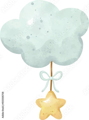 Twinkle Twinkle Baby Shower Clipart, Sweet Dreams Nursery Clipart