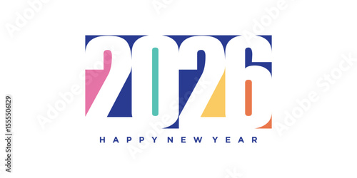 2026 letter design element with creative idea concept design