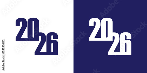 2026 letter design element with creative idea concept design