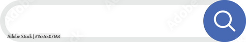 Search bar illustration with magnifying glass icon. Perfect for search-related content, UI/UX design mockups, data exploration visuals, or presentation titles.