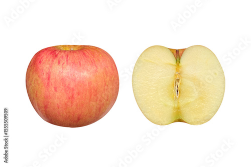 red apple isolated on white
