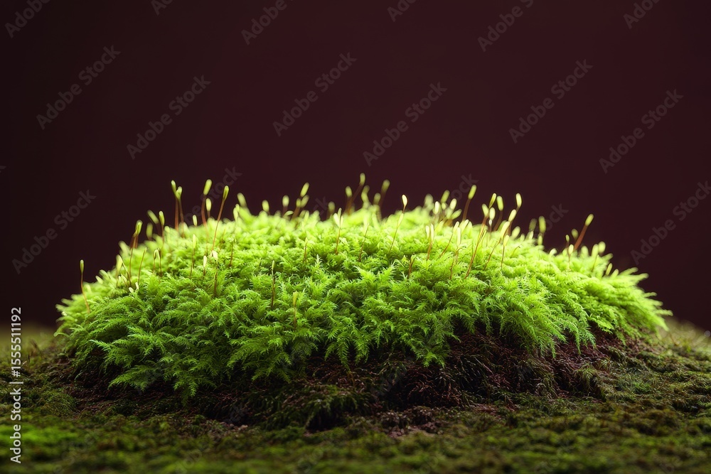 Fototapeta premium Close-up of a vibrant moss clump.