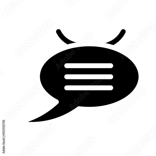 chatbot glyph icon