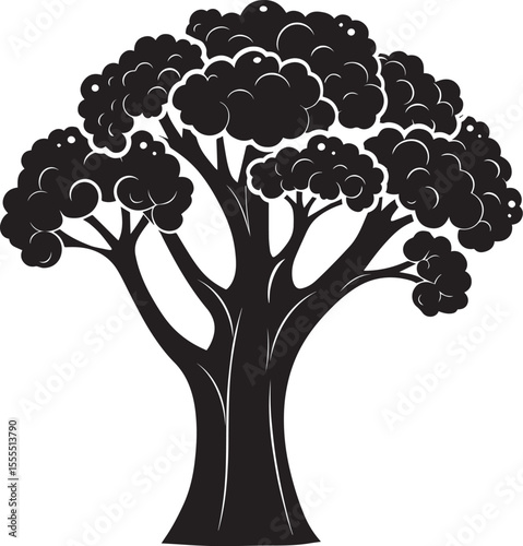 Broccoli clean simple silhouette