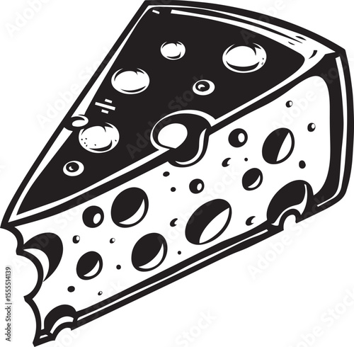 Cheese icon clean simple silhouette