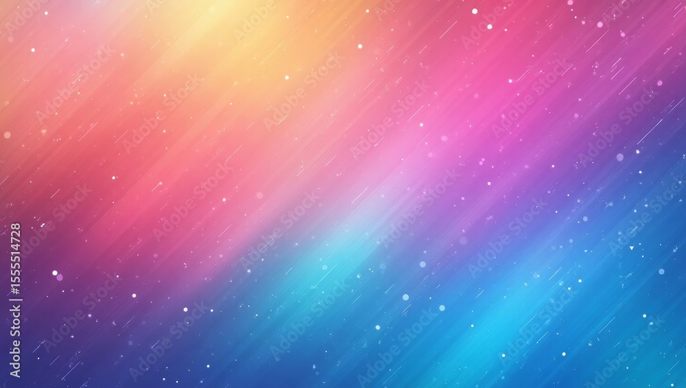 Fototapeta premium Abstract Pastel Rainbow Gradient Background with Glowing Particles