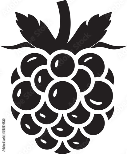 Blackberry icon clean simple silhouette