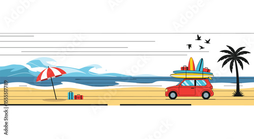 Enjoying a Wonderful Beach Vacation with Your Family and Friends on a Sunny Day