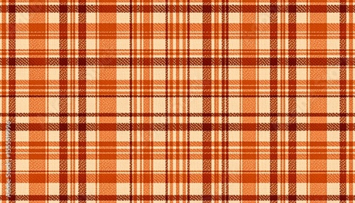 a seamless thai fabric pattern in earthy tones like terracotta, brown, and beige with square plaid style, high resolution textile art, rustic handmade charm