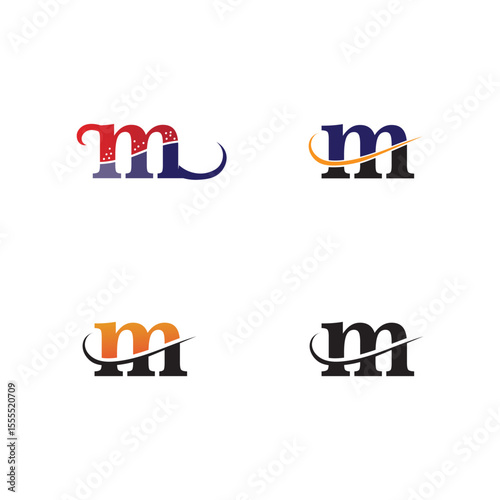 Letter M vector icons such logos