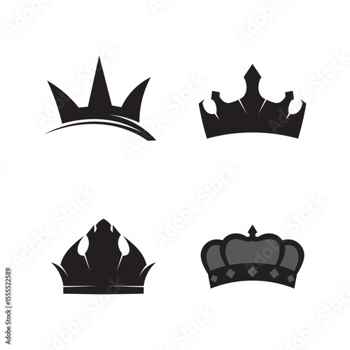 Crown Logo and king Template vector illustration