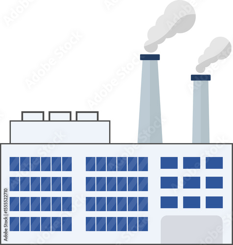 Wallpaper Mural 굴뚝이 있는 공장 건물 Torontodigital.ca