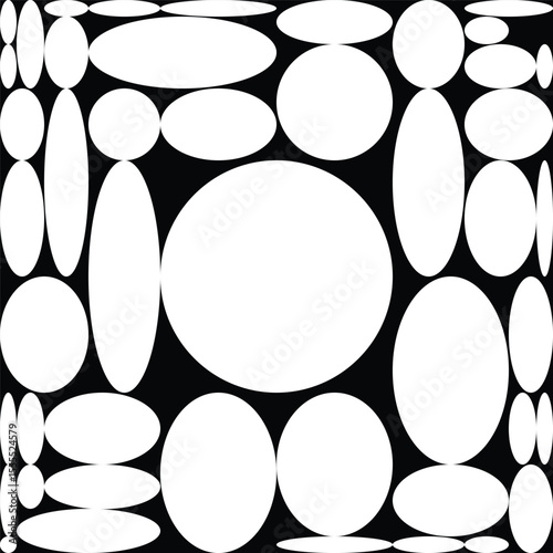Square divided into an outg...