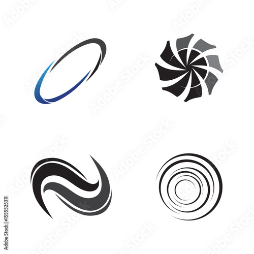 storm and tornado logo design vector