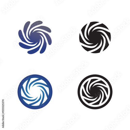 storm and tornado logo design vector