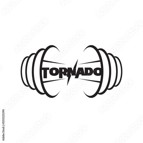 storm and tornado logo design vector