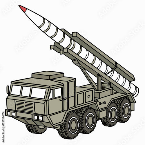 military truck vector