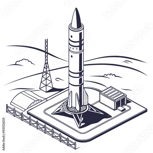 rocket vector illustration