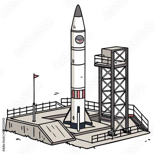 rocket in space