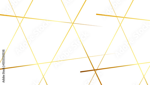 Random chaotic lines abstract geometric pattern, Abstract white background with random golden lines.