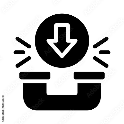 incoming call glyph icon