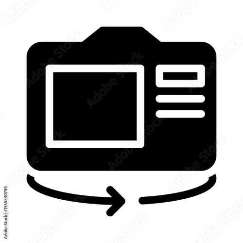 rear camera glyph icon
