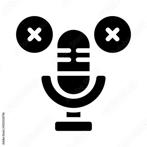 Microphone Mute glyph icon
