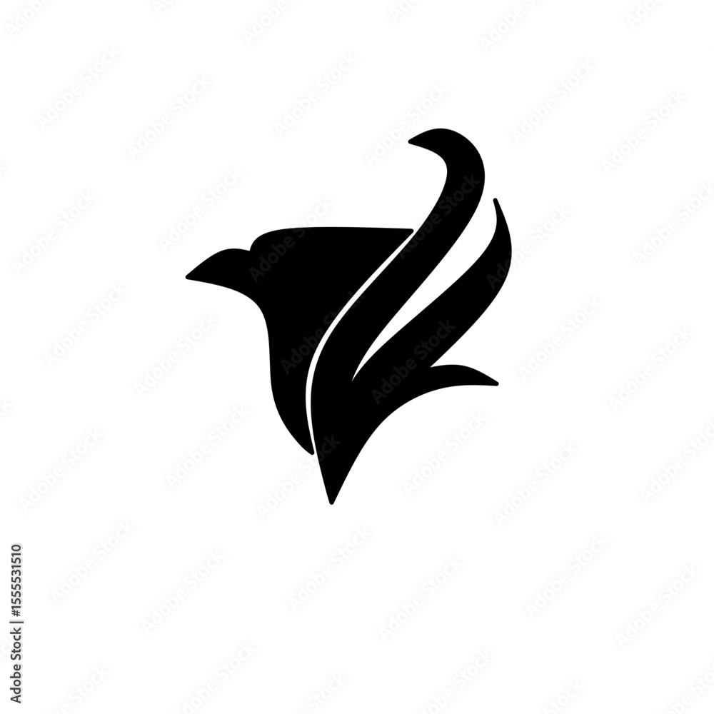 Obraz premium vector image of an eagle and wing