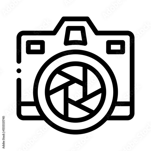 shutter button line icon