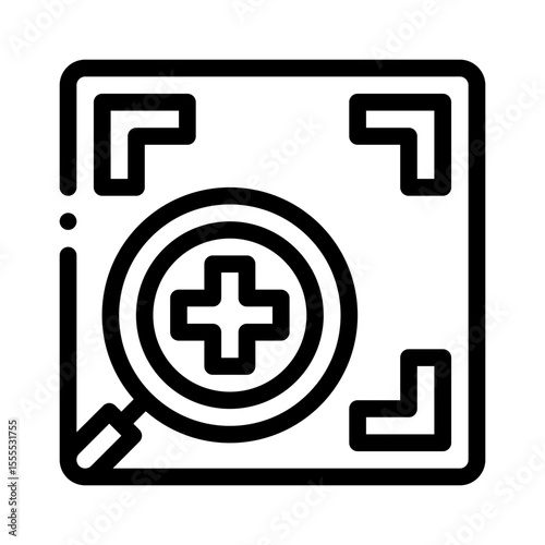 zoom in line icon