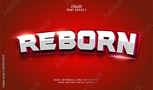 Reborn Editable Text Effect Style 3d Speed Racer Future Glow