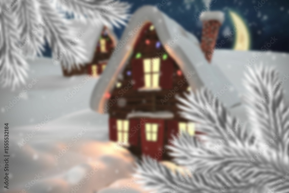 Fototapeta premium Composite image of christmas house
