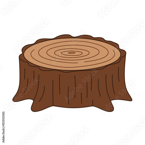 Tree stump vector icon – for design use