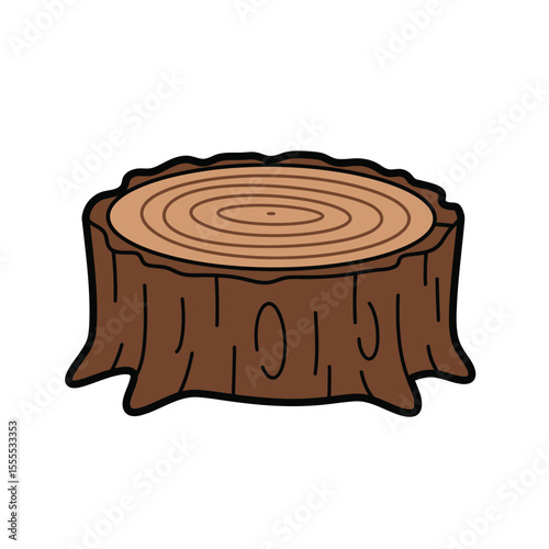 Tree stump vector icon – for design use