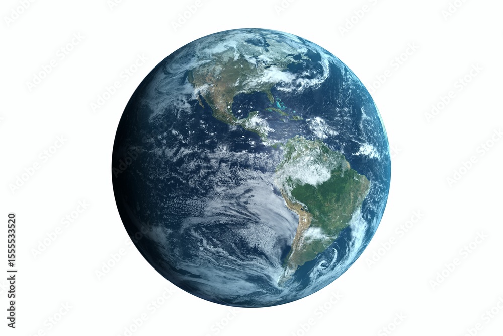 Earth on white background Earth on white background