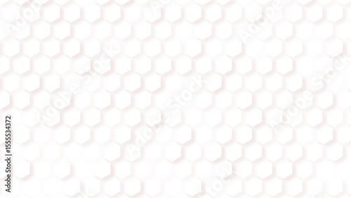 Hexagon Beehive honeycomb pattern wall black and white, Simple Fabric Ornament. Vector Illustration.
