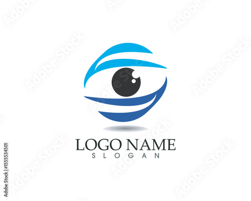 Eye care logo and symbols template vector icons app