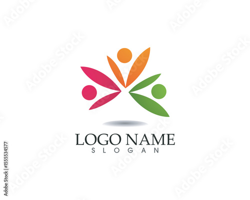 Community people care logo and symbols template
