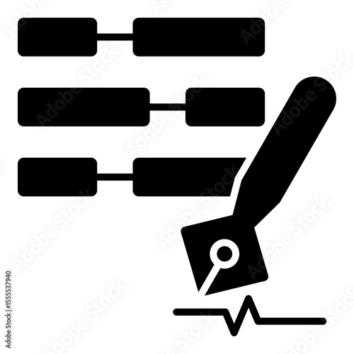 Tech Translation Glyph Icon Vector Illustration