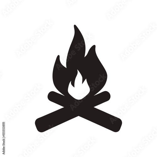fire silhouette, flame silhouette, black fire